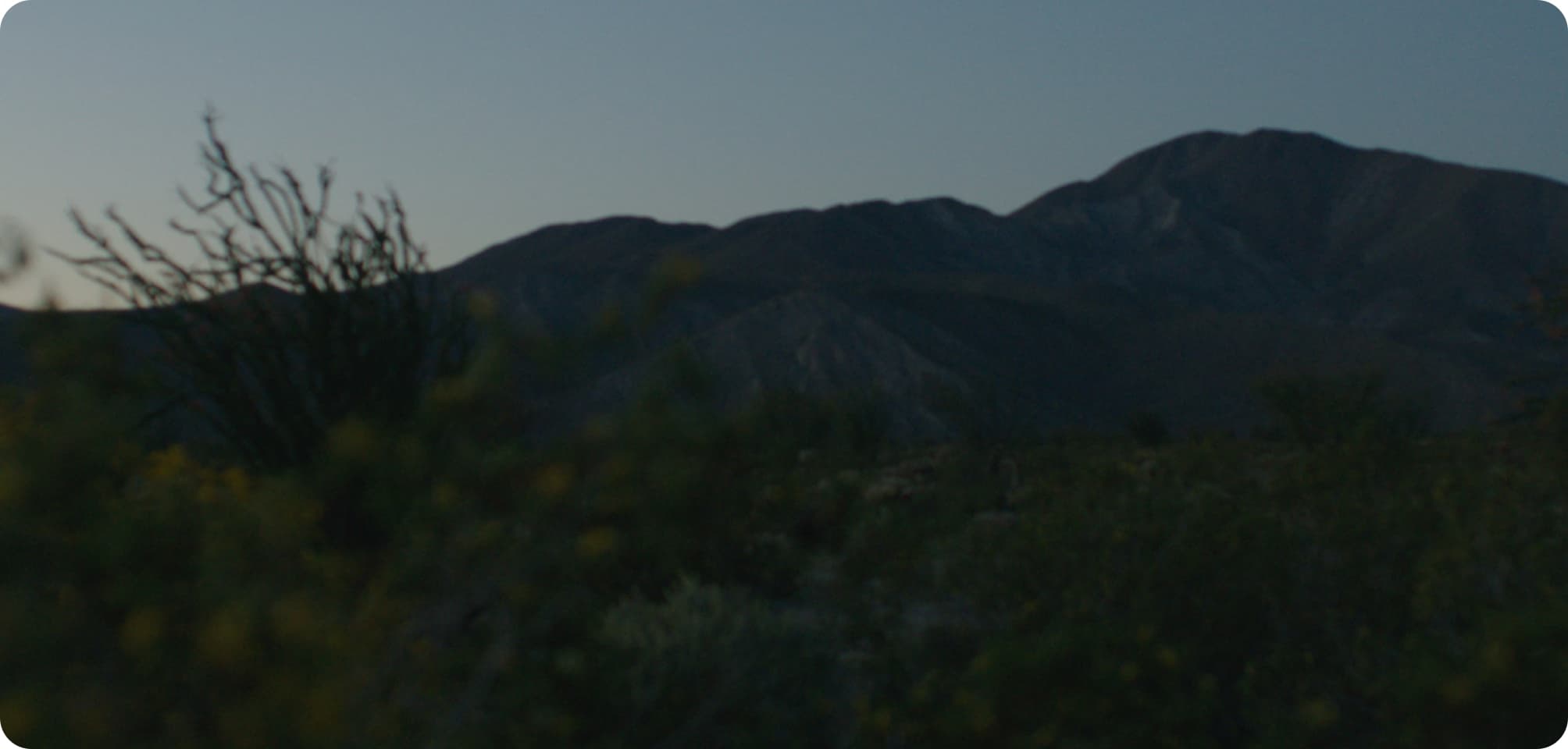 Desert hills at sunrise